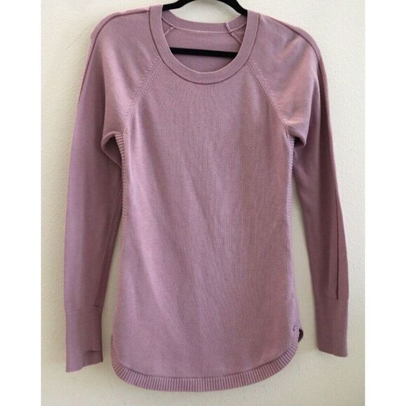 Lululemon W3BQMS Women's Sz 4 Antionette Fig Hello Aloe Fitted Pullover - Picture 1 of 8